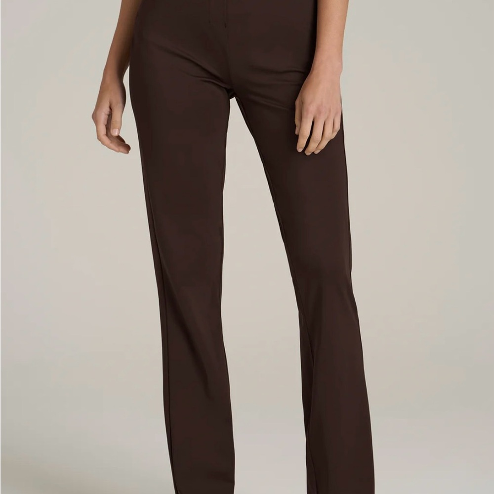 HIGH RISE PULL ON MINI FLARE PANT FOR TALL WOMEN IN ESPRESSO